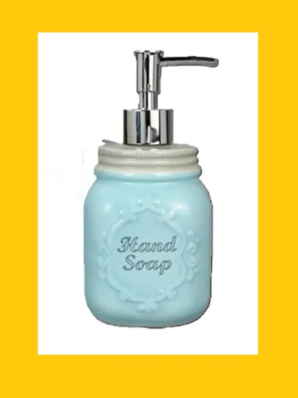 Blue Ceramic Hand Pump Lotion / Hand Soap Dispenser 7